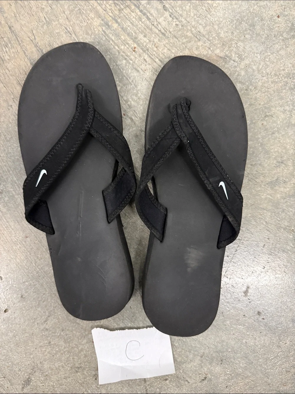 Nike Black Flip-Flop Sandals